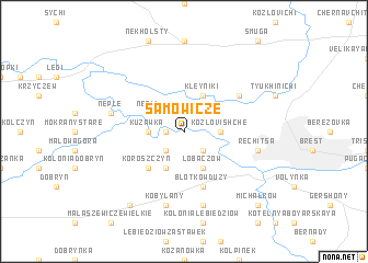 map of Samowicze