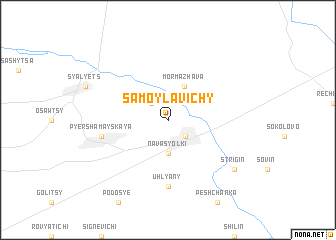 map of Samoylavichy