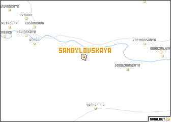 map of Samoylovskaya