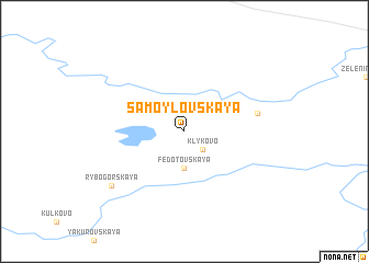 map of Samoylovskaya