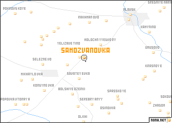 map of Samozvanovka