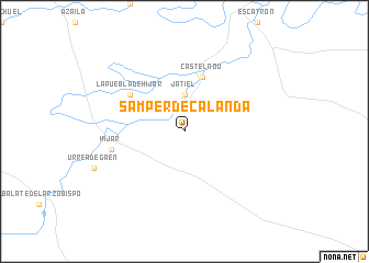 map of Samper de Calanda