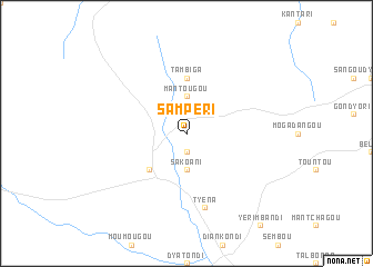 map of Sampéri