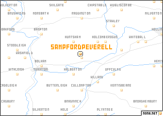 map of Sampford Peverell