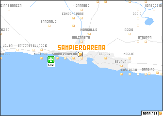 map of Sampierdarena