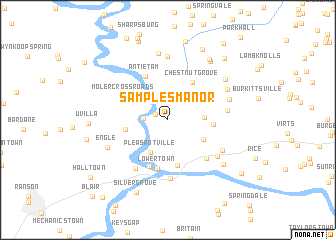 map of Samples Manor