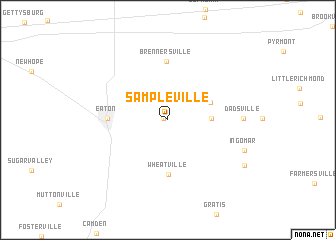 map of Sampleville