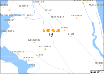 map of Sampson