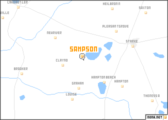 map of Sampson