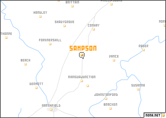 map of Sampson