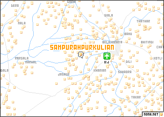 map of Sampūrahpur Kuliān