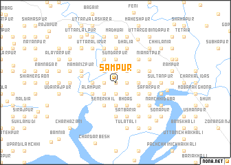 map of Sāmpur