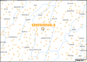 map of Samrāiānwāla