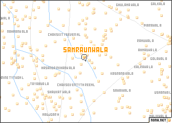 map of Samrāunwāla