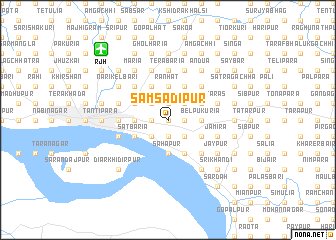 map of Samsādipur