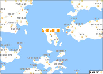 map of Samsan-ni