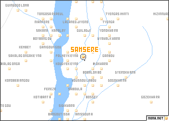 map of Samséré