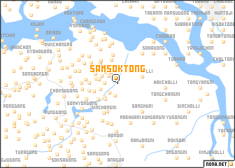 map of Samsok-tong