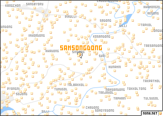 map of Samsŏng-dong