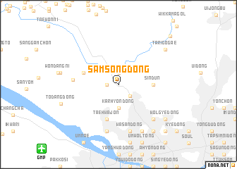 map of Samsong-dong