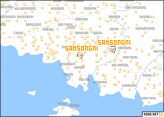 map of Samsŏng-ni