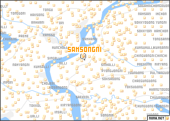 map of Samsŏng-ni