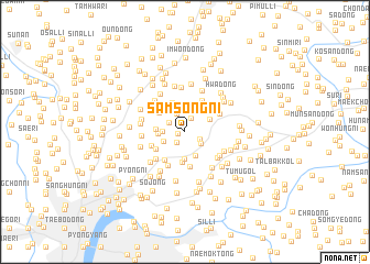 map of Samsŏng-ni