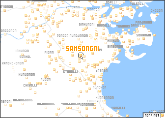 map of Samsŏng-ni