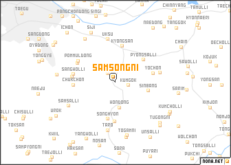 map of Samsŏng-ni