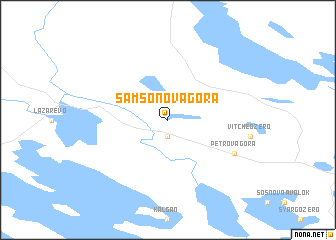 map of Samsonova Gora