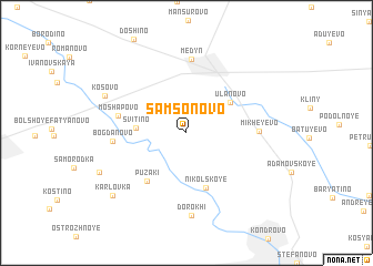 map of Samsonovo