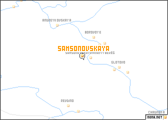 map of Samsonovskaya