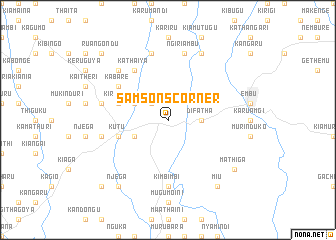 map of Samsons Corner