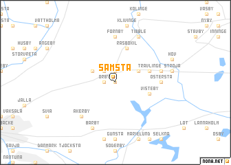 map of Sämsta