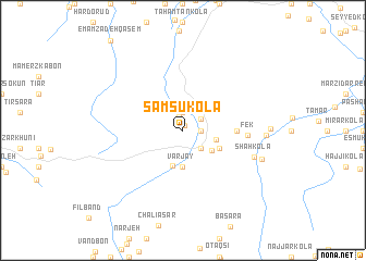 map of Samsū Kolā