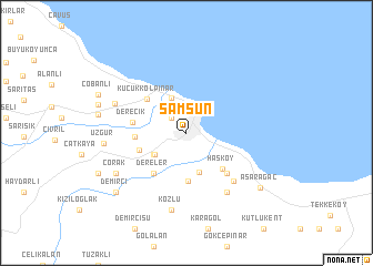 map of Samsun