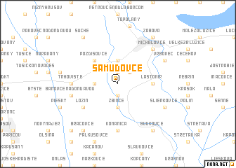 map of Šamudovce