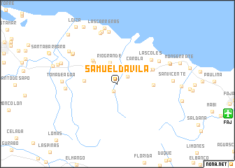 map of Samuel Davila