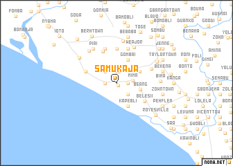 map of Samukaja