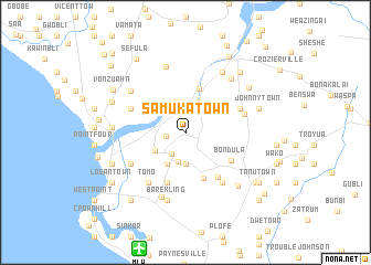 map of Samuka Town