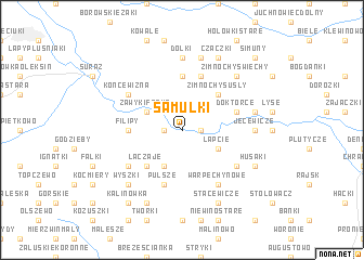 map of Samułki