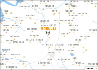 map of Samŭl-li