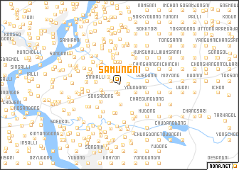 map of Samŭng-ni