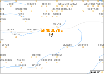 map of Samuolynė