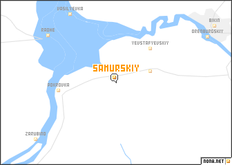 map of Samurskiy