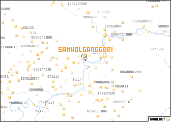 map of Samwŏlganggŏri