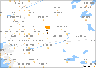 map of Säm