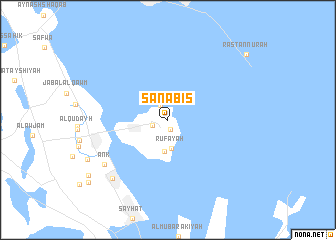 map of Sanābis