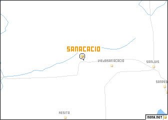 map of San Acacio