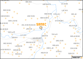 map of Šanac